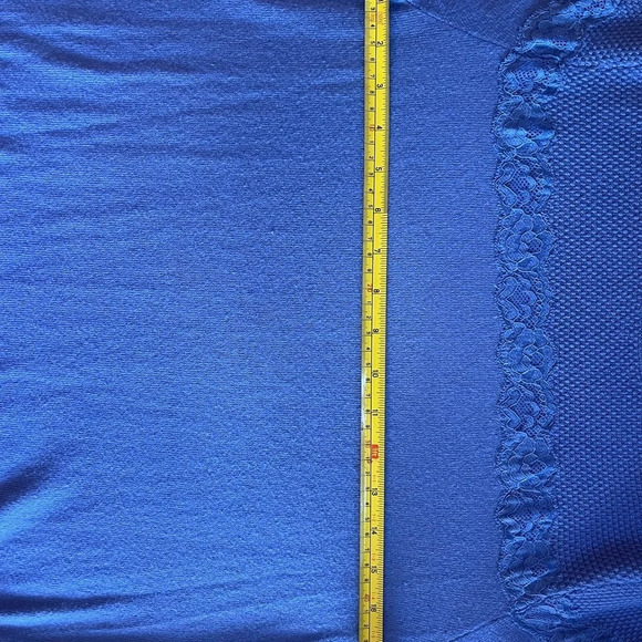 Blue Elle short sleeve women’s cardigan like material - Picture 9 of 9